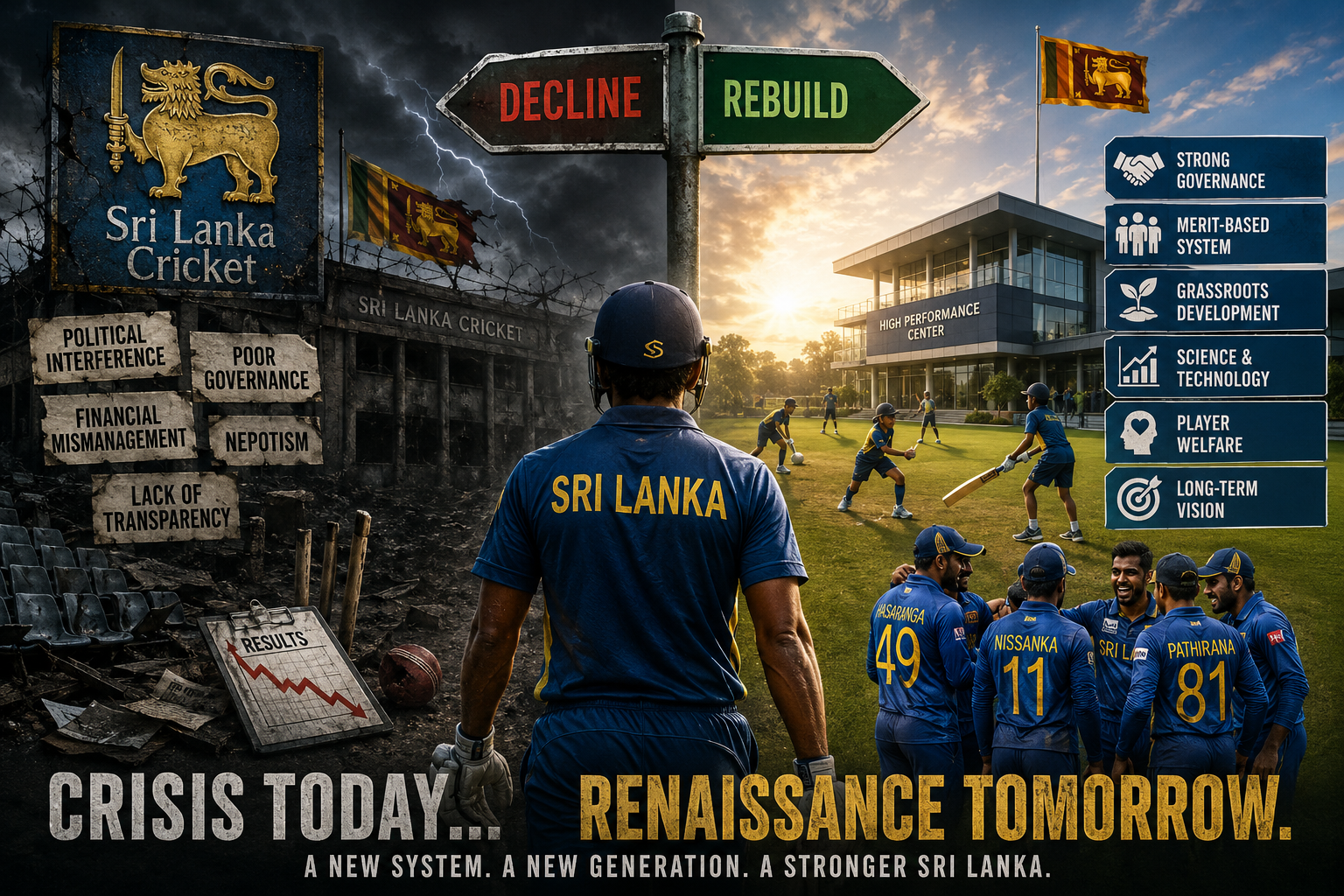 ශ්‍රී ලංකා ක්‍රිකට් - බිඳ වැටීමක්ද..? ගොඩනැඟීමකට පෙර සංක්‍රාන්ති යුගයක්ද..?